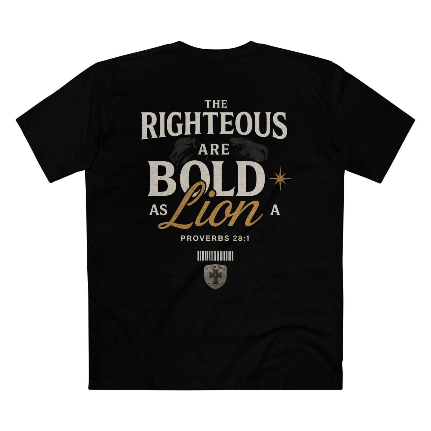 Bold as a Lion — Proverbs 28:1 Tee