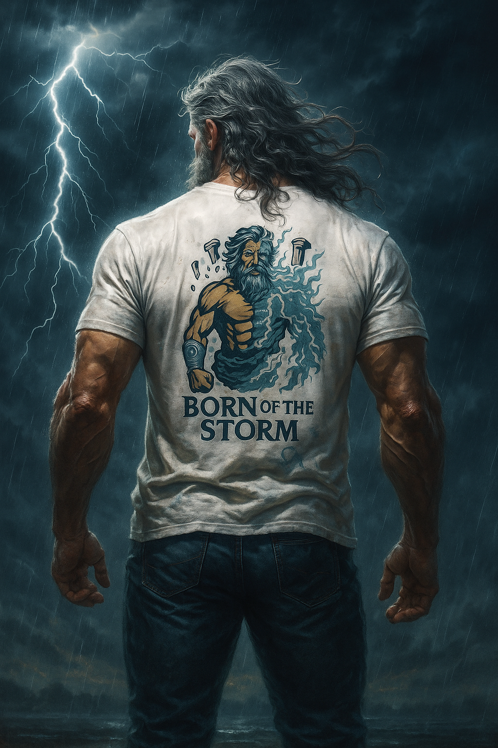 ZEUS BORN OF THE STORM HEAVYWEIGHT TEE