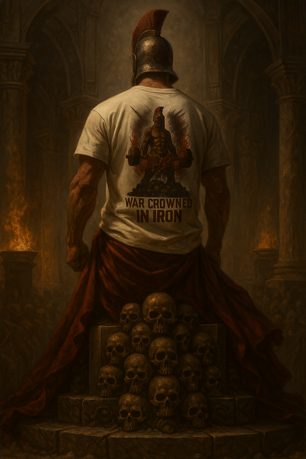 ARES WAR CROWNED IN IRON HEAVYWEIGHT TEE