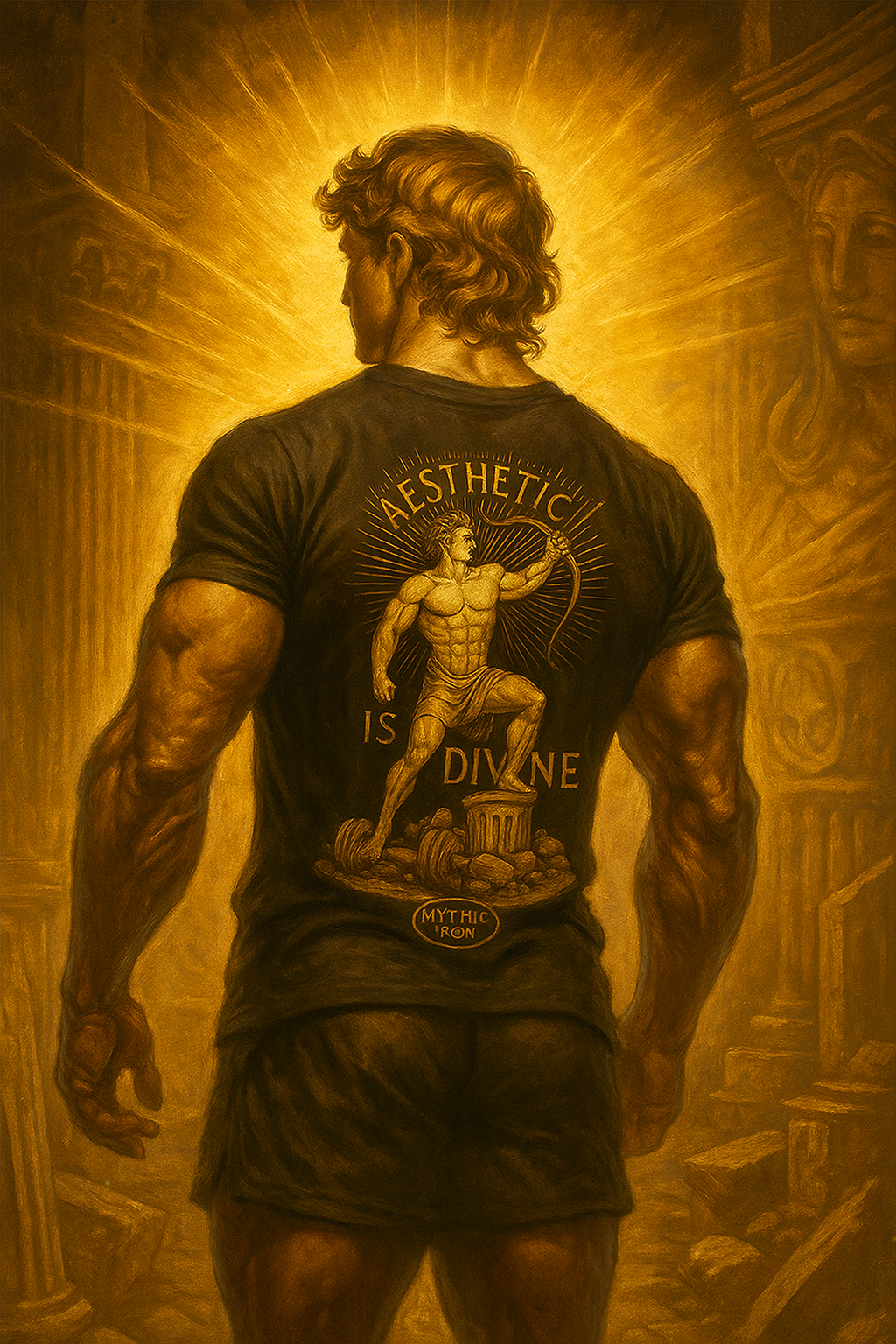 APOLLO AESTHETIC IS DIVINE HEAVYWEIGHT TEE